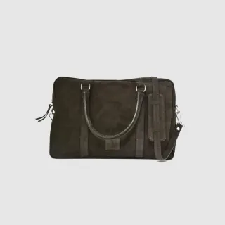 Singlezipp Bag MIKA suede brown